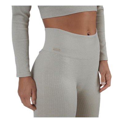 Bonnie Ribbed Tights Beige
