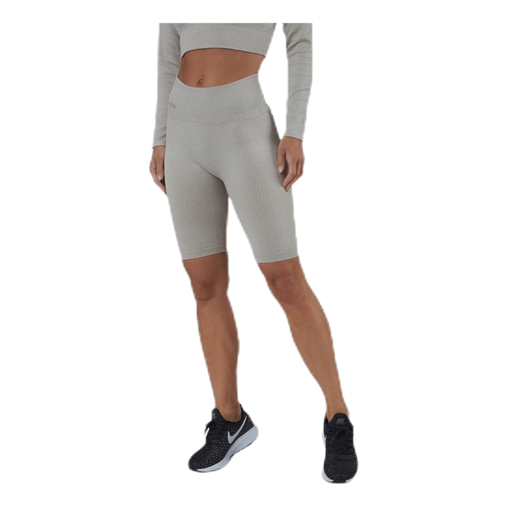Bonnie Ribbed Shorts Beige