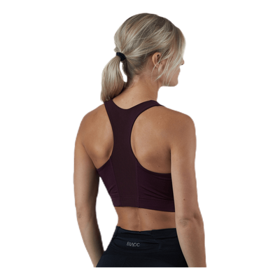 Zip Sports Bra Red