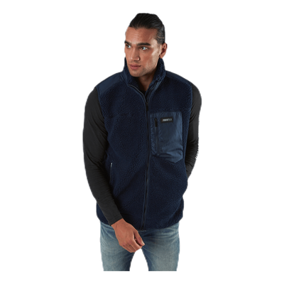 Titus Pile Vest Blue