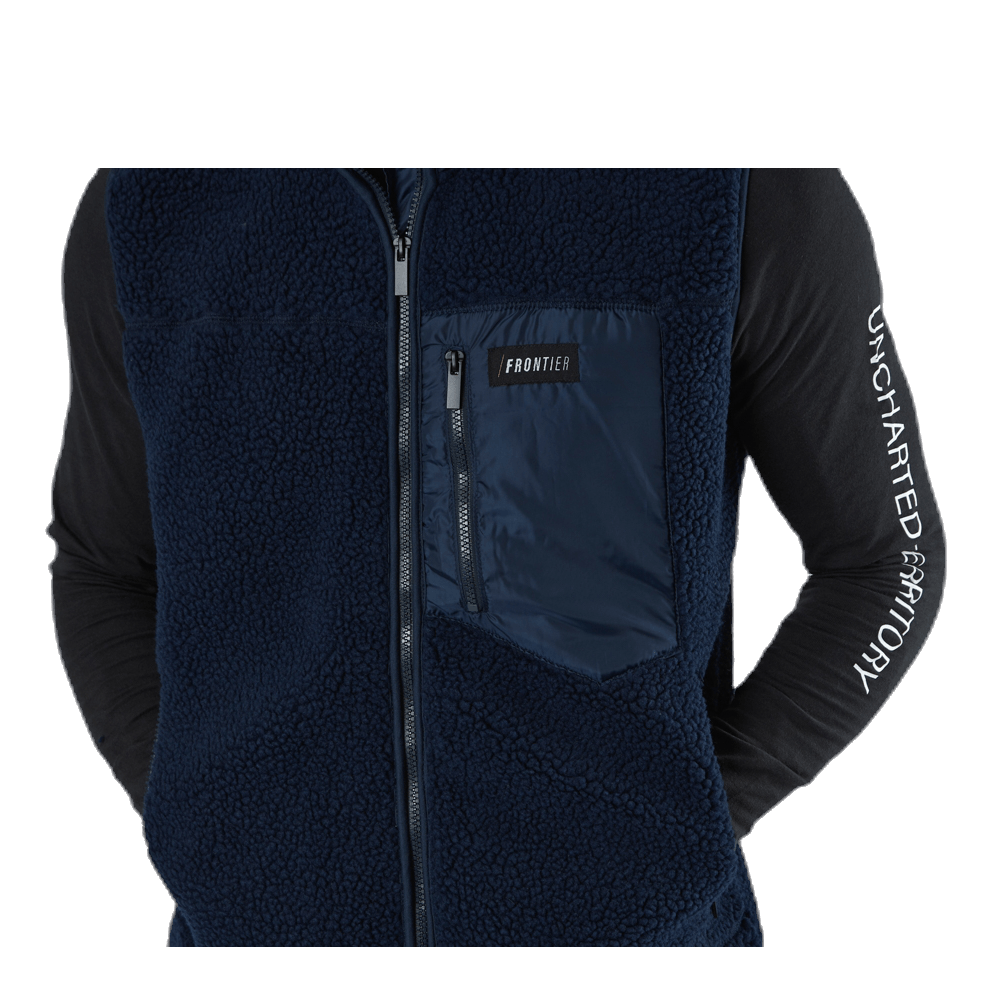 Titus Pile Vest Blue