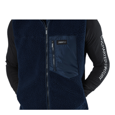 Titus Pile Vest Blue