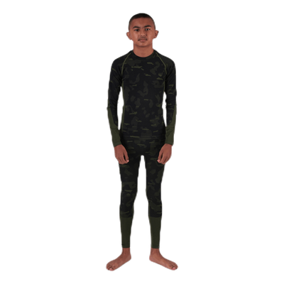 Junior Seamless 1st Layer Set Patterned/Green