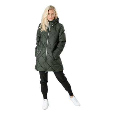 Active Quilt Jacket Green