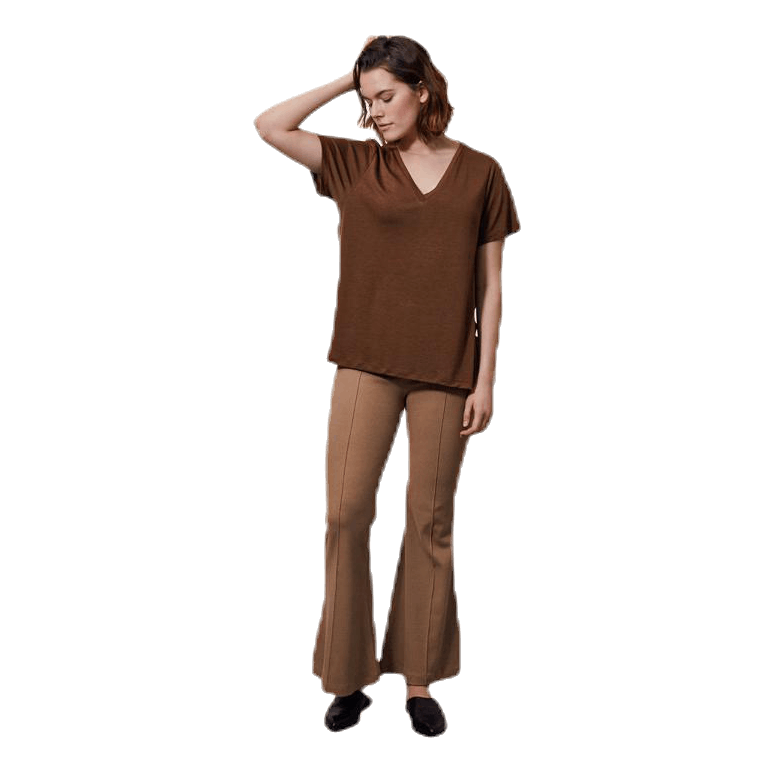 The-Shirt V-neck Brown