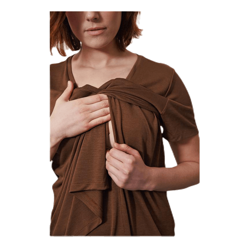 The-Shirt V-neck Brown