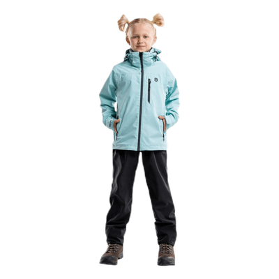 Wyatt Junior Waterproof Shell Blue/Turquoise