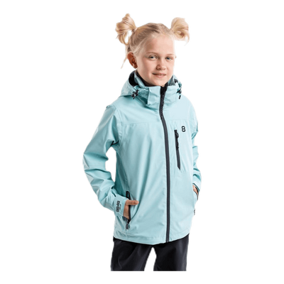Wyatt Junior Waterproof Shell Blue/Turquoise