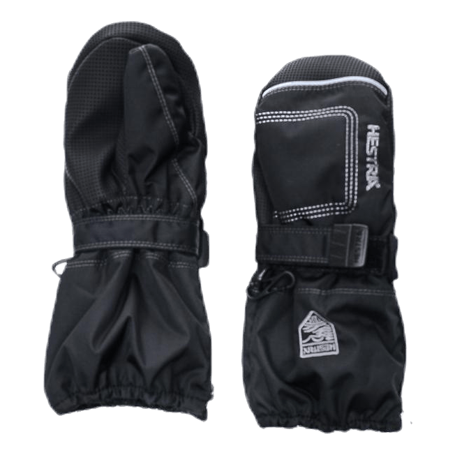 Baby Zip Long - Mitten 0-5 Years Black