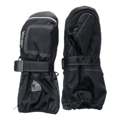 Baby Zip Long - Mitten 0-5 Years Black