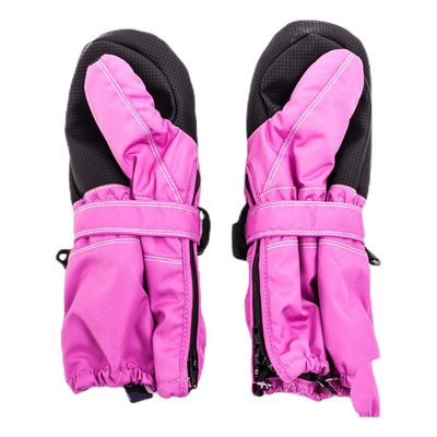 Baby Zip Long - Mitten 0-5 Years Pink