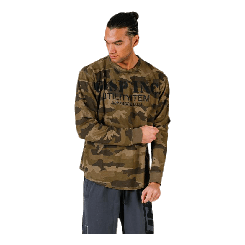 Thermal gym sweater Patterned/Green