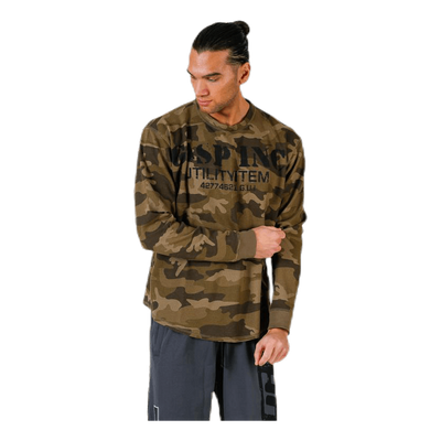 Thermal gym sweater Patterned/Green