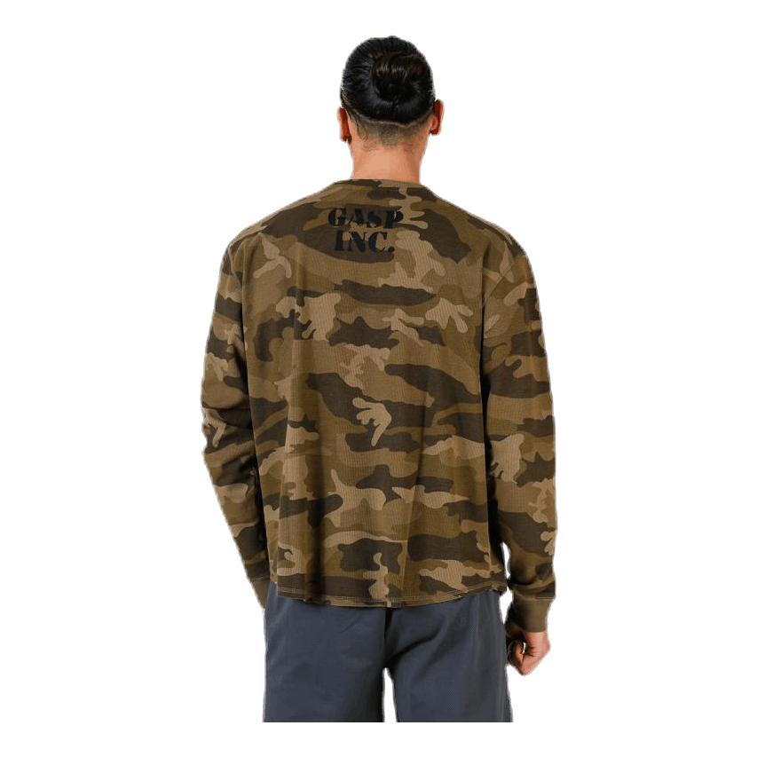 Thermal gym sweater Patterned/Green