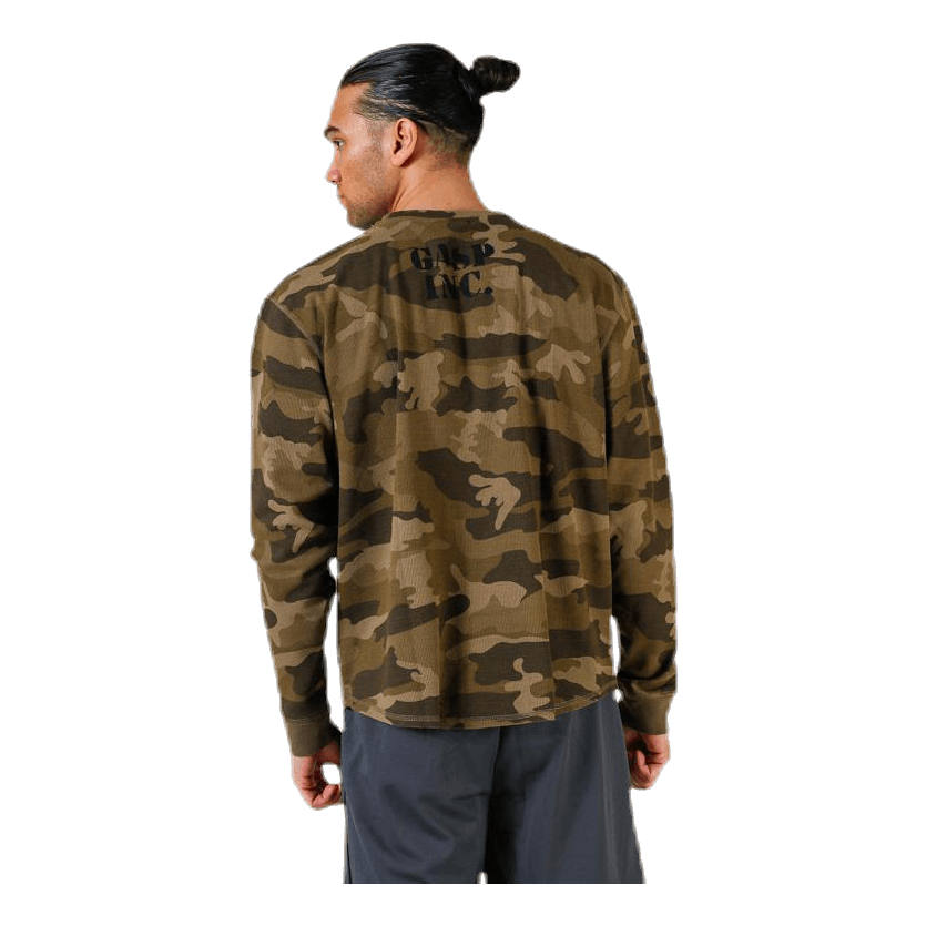 Thermal gym sweater Patterned/Green