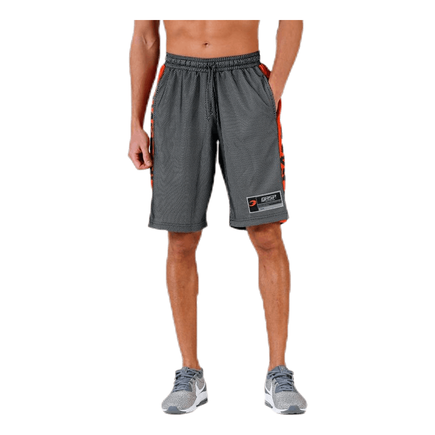 No1 mesh shorts Orange/Black