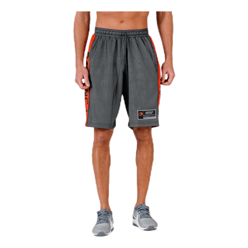 No1 mesh shorts Orange/Black