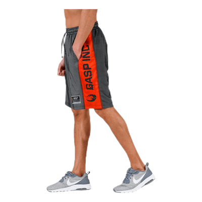No1 mesh shorts Orange/Black