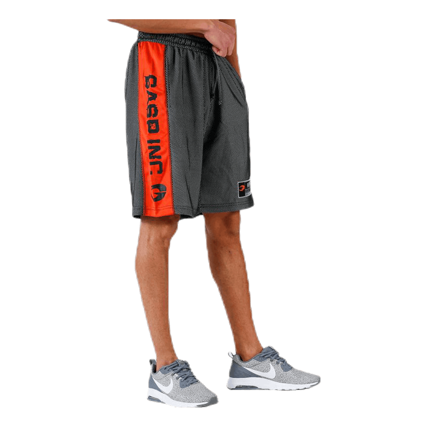 No1 mesh shorts Orange/Black