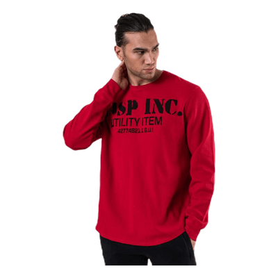 Thermal gym sweater Red