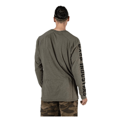 Throwback LS Tee Green