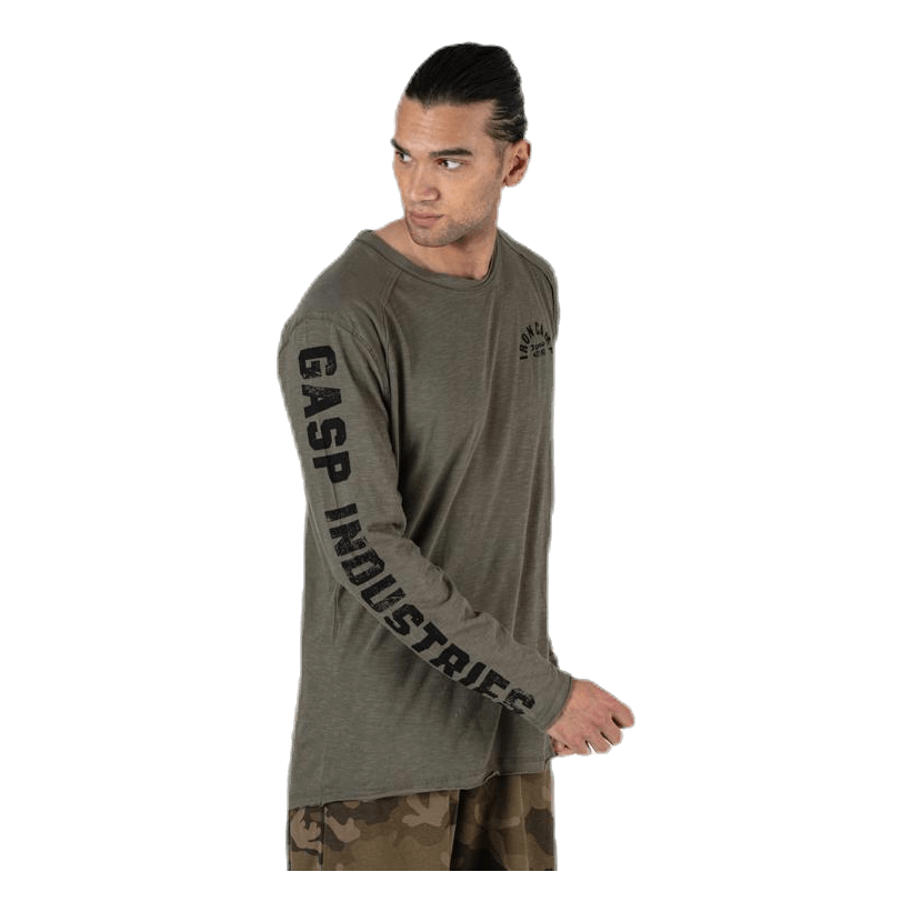 Throwback LS Tee Green