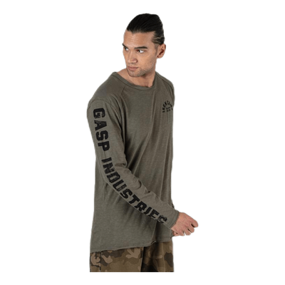 Throwback LS Tee Green