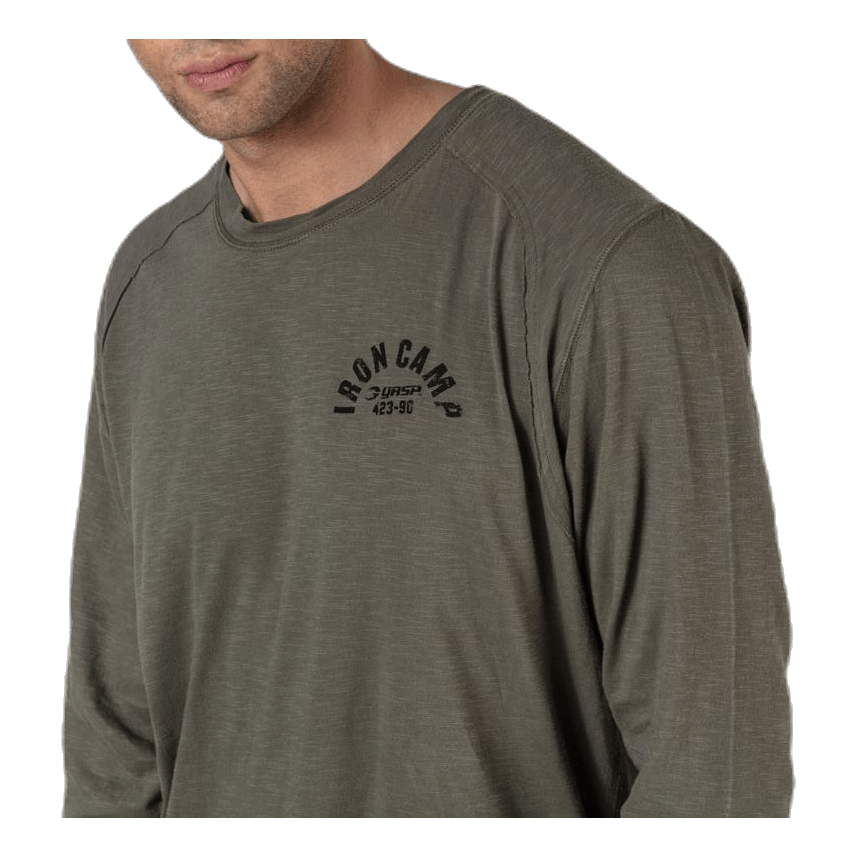 Throwback LS Tee Green