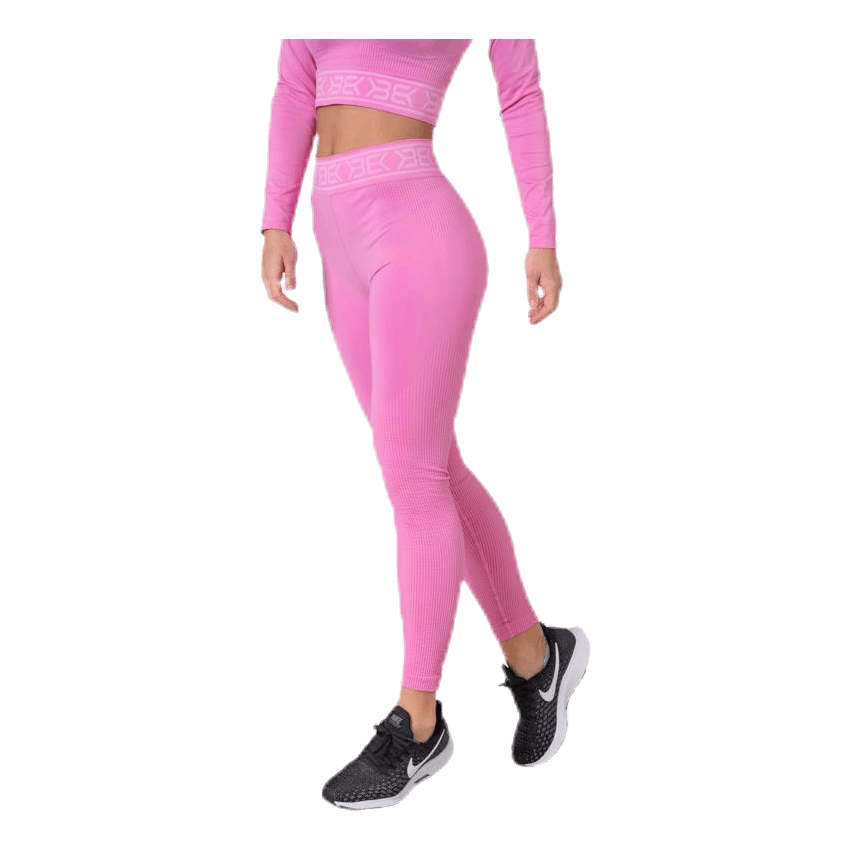 Rib Seamless Legging Pink