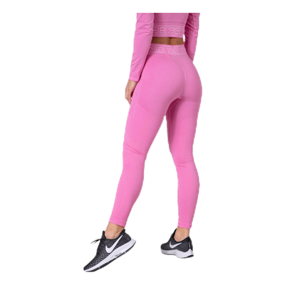 Rib Seamless Legging Pink