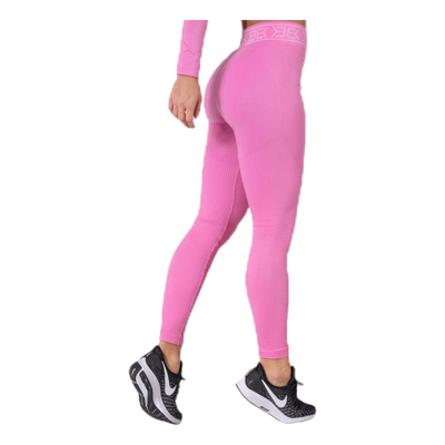 Rib Seamless Legging Pink