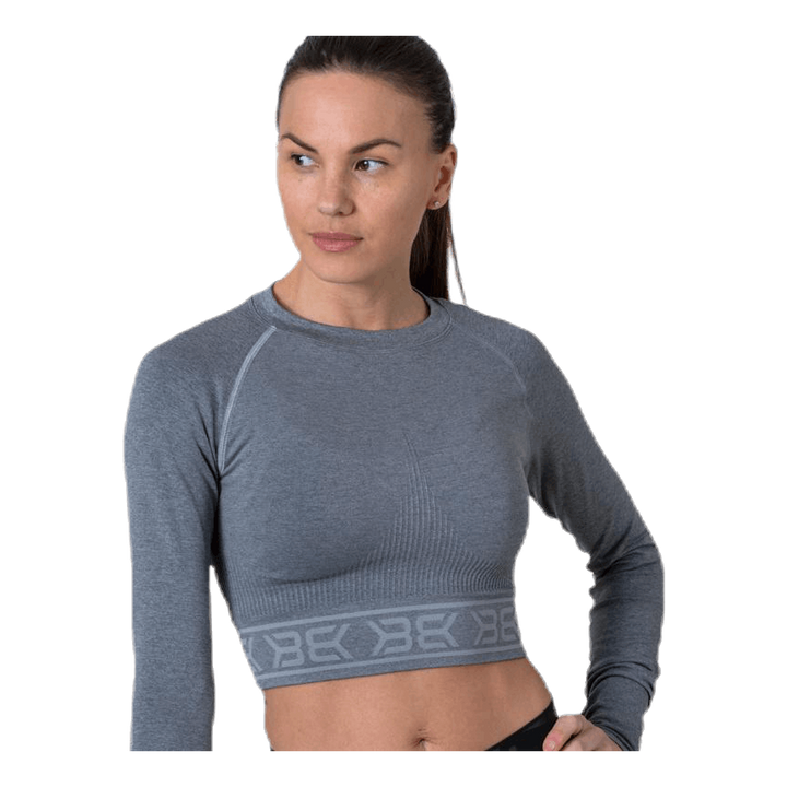 Rib Seamless LS Grey