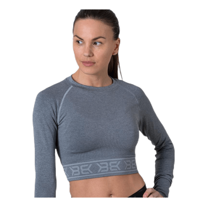 Rib Seamless LS Grey