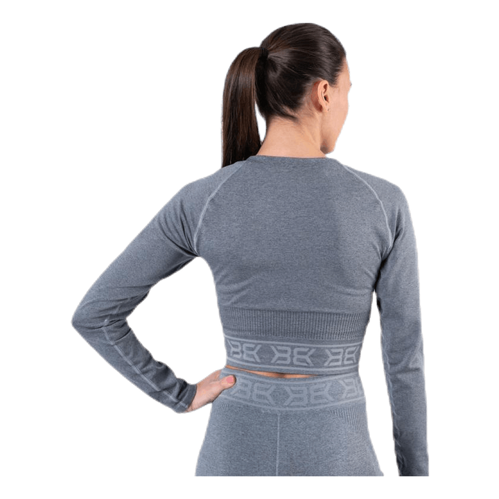 Rib Seamless LS Grey