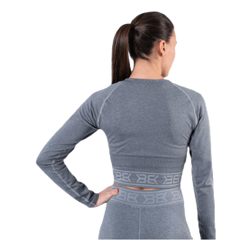 Rib Seamless LS Grey