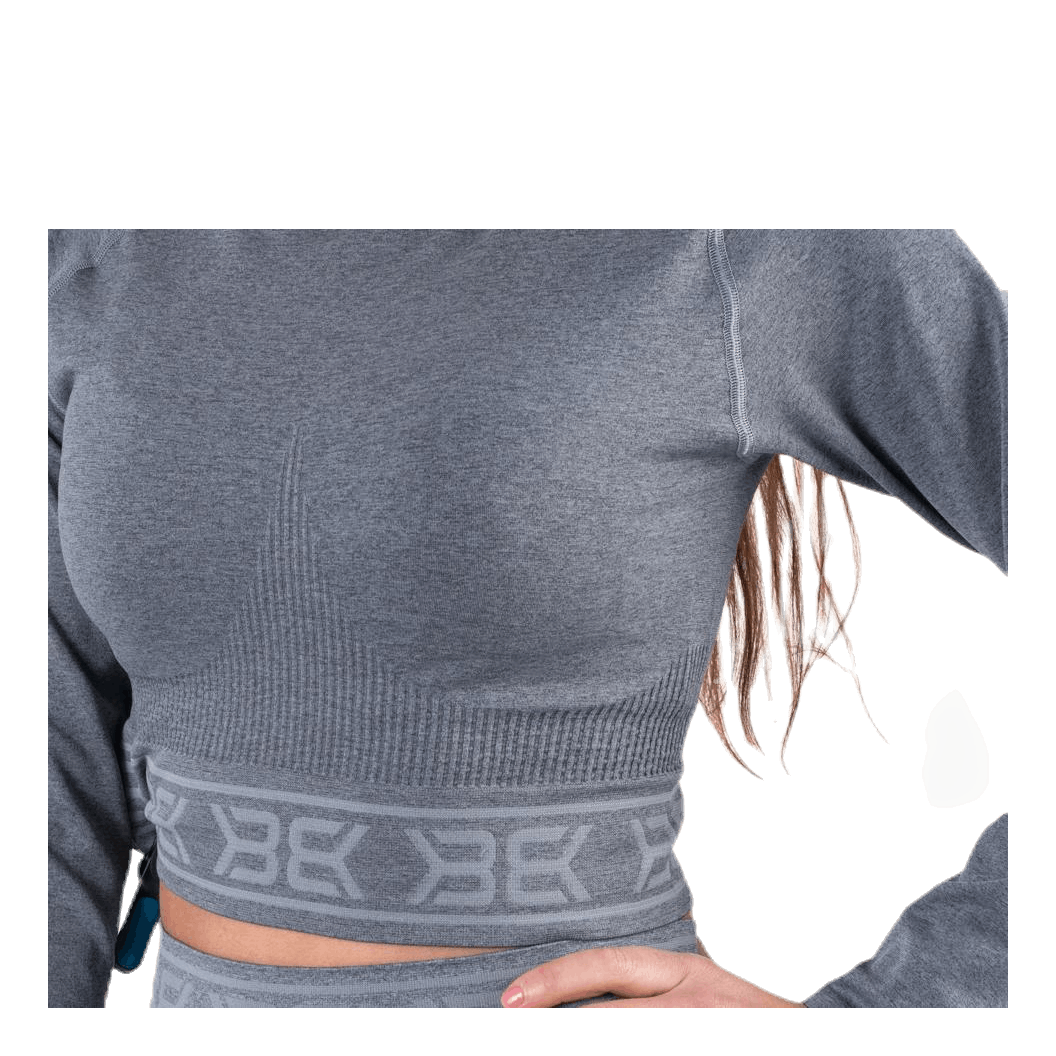 Rib Seamless LS Grey