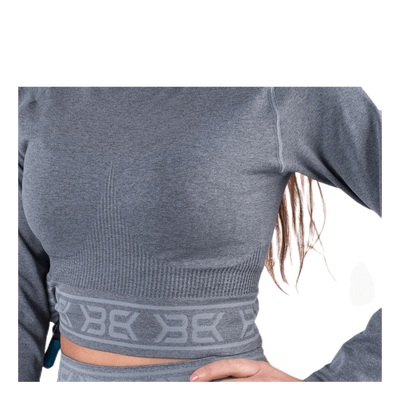 Rib Seamless LS Grey