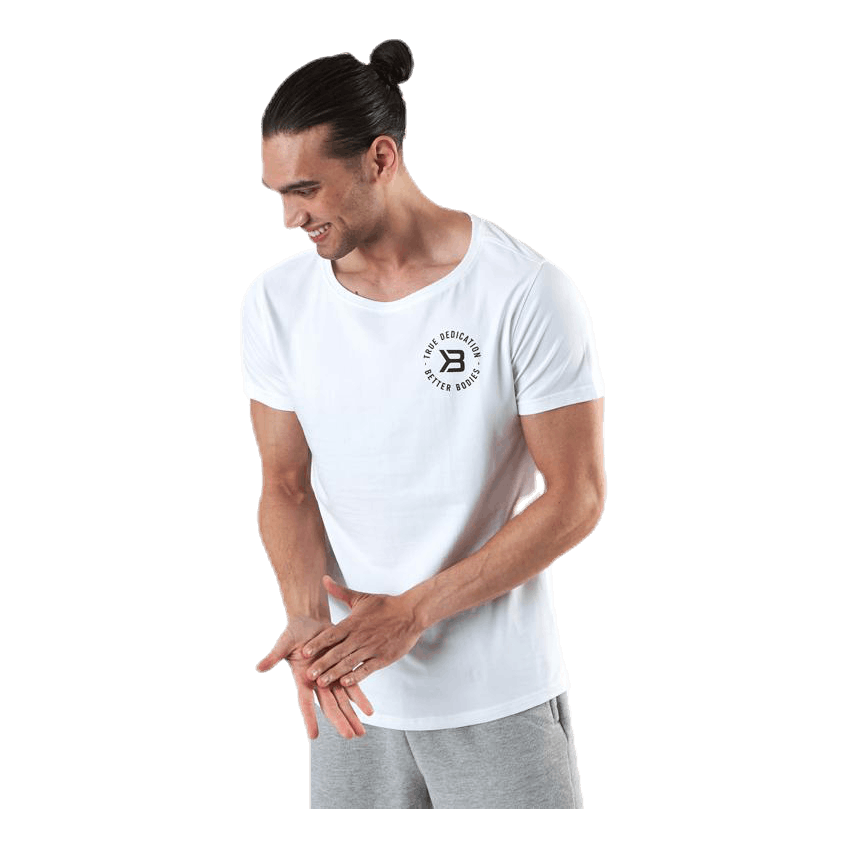 Wide Neck Tee White