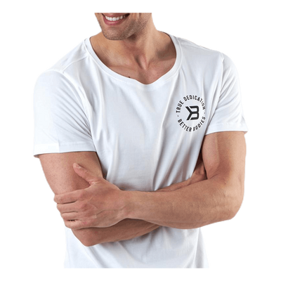 Wide Neck Tee White
