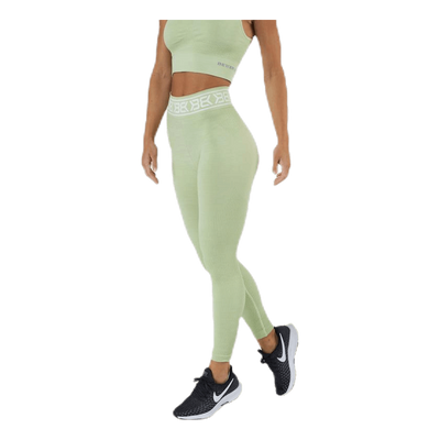 Rib Seamless Legging Green