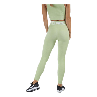 Rib Seamless Legging Green