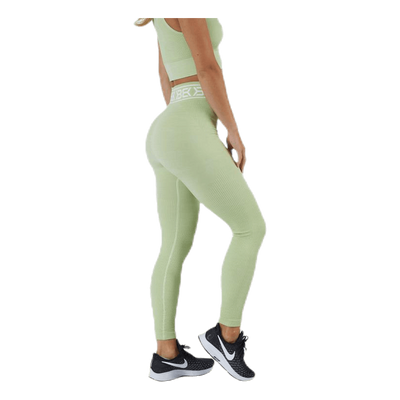 Rib Seamless Legging Green