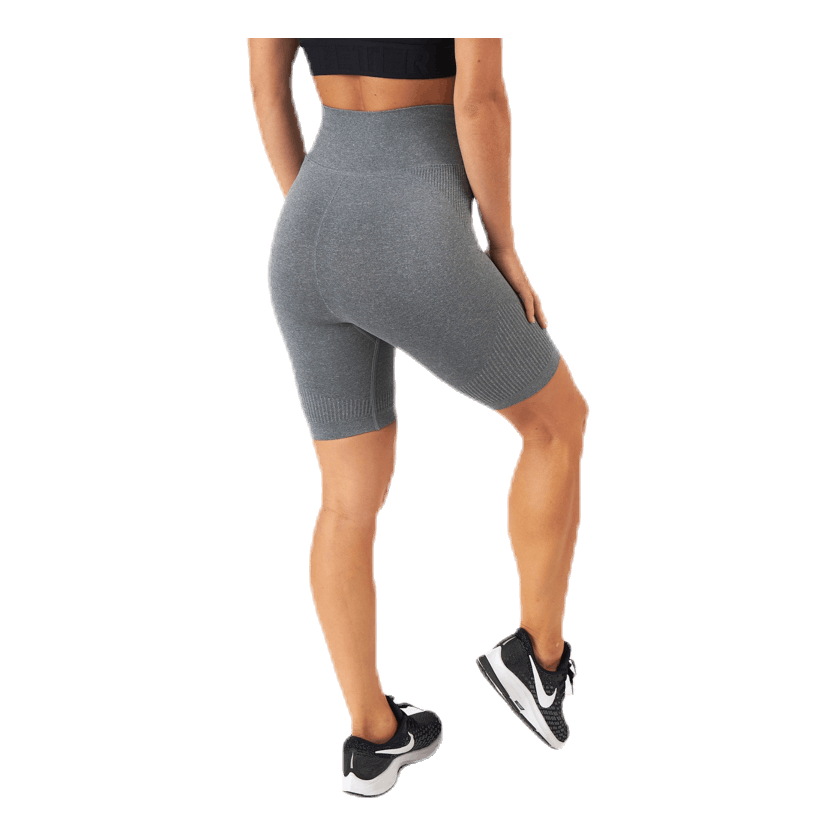 Rib seamless shorts Grey