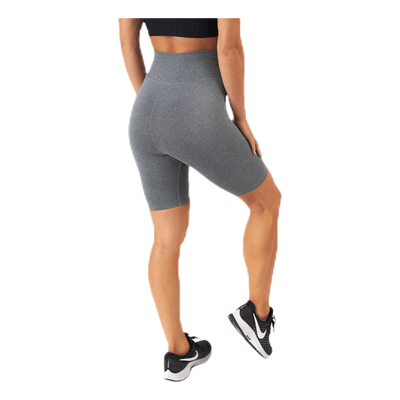 Rib seamless shorts Grey