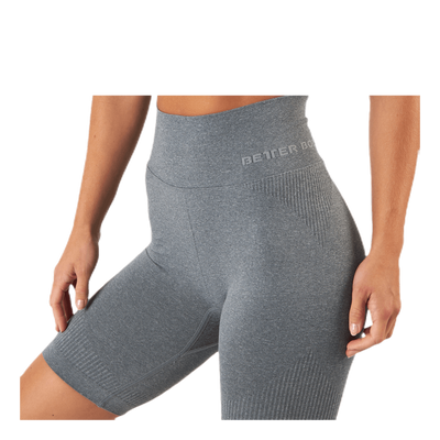 Rib seamless shorts Grey