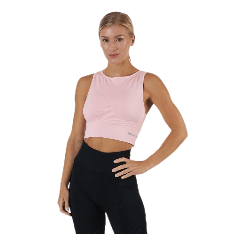 Rib Seamless Top Pink