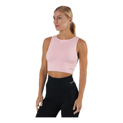 Rib Seamless Top Pink