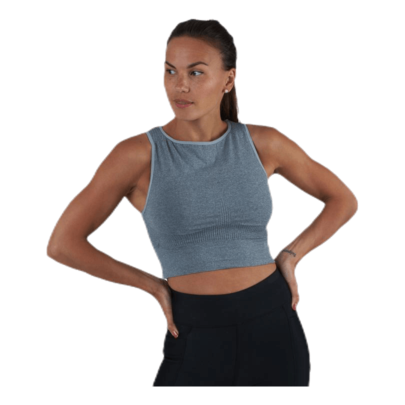 Rib Seamless Top Grey