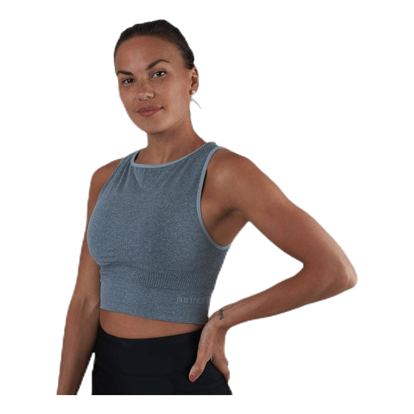 Rib Seamless Top Grey