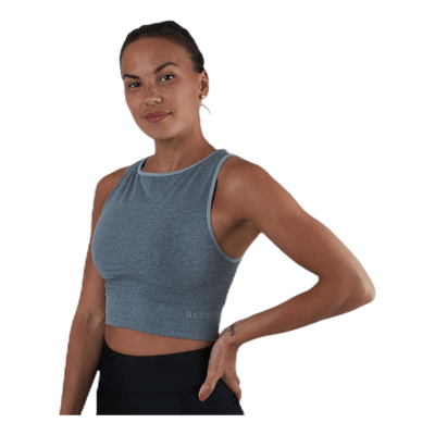 Rib Seamless Top Grey